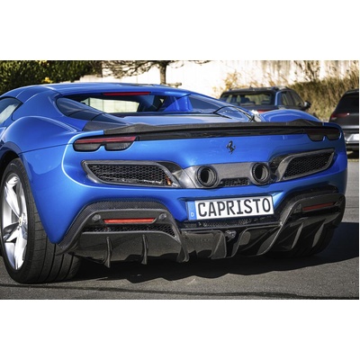 Capristo Carbon Fibre Rear Diffuser to suit Ferrari 296 GTB/GTS - 02FE13810006