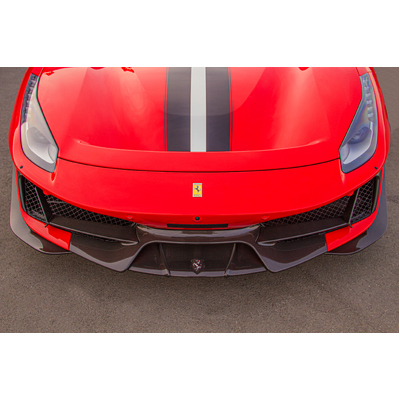 Capristo Carbon Fiber Front Spoiler (Without Side Wings) for Ferrari 488 Pista - 03FE08710046LM