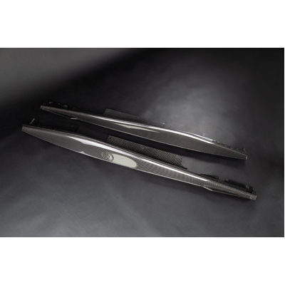 Capristo Carbon Fibre Side Skirts (with Fin) for Ferrari Roma - 03FE13010003