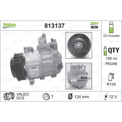 Valeo A/C Compressor for Mercedes-Benz W204/209 - 12305511