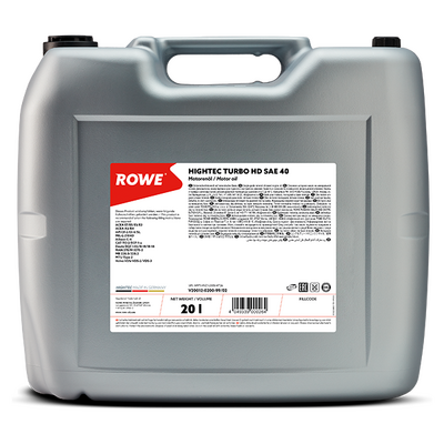ROWE HIGHTEC TURBO, HD SAE 40 - 2001- 2-0- 200-99