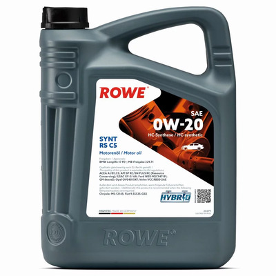 ROWE HIGHTEC SYNT RS C5 SAE 0W-20 - 5L