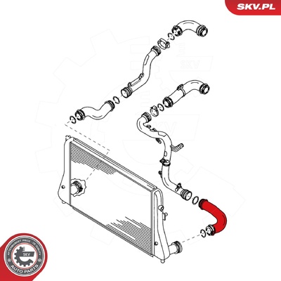AUDI SEAT SKODA VW TURBOCHARGER HOSE | OEM 1K0145834L