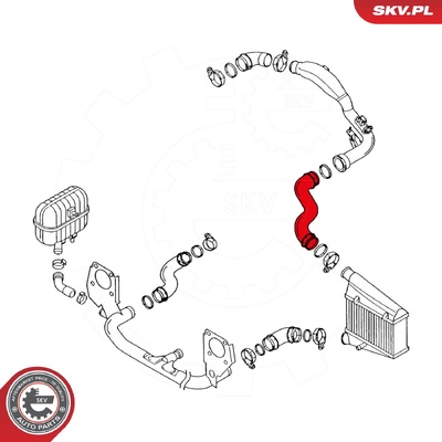 AUDI A4 A6 VW PASSAT B3 TURBOCHARGER HOSE | OEM 058145856K