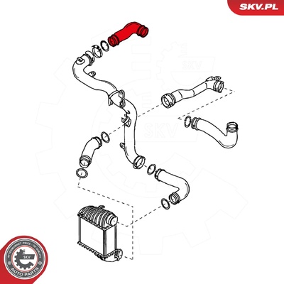 AUDI SEAT SKODA VW TURBOCHARGER HOSE | OEM 1J0145762BJ