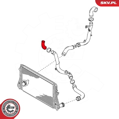VW TURBOCHARGER HOSE | OEM 1K0145828C