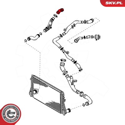 AUDI SEAT SKODA VW TURBOCHARGER HOSE | OEM 1K0145828F