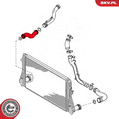 AUDI TT TURBOCHARGER HOSE | OEM 1K0145832S