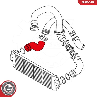 VW TRANSPORTER V TURBOCHARGER HOSE | OEM 7E0145709C