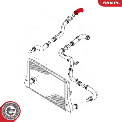 AUDI A3 TT SEAT ALTEA ALTEA XL LEON VW EOS GOLF V JETTA III PASSAT TURBOCHARGER HOSE | OEM 1K0145828Q