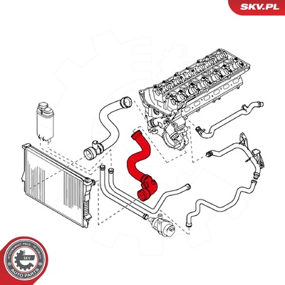 BMW E39 RADIATOR HOSE | OEM 11531705223