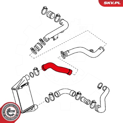 AUDI A4 A6 TURBOCHARGER HOSE | OEM 058145856J
