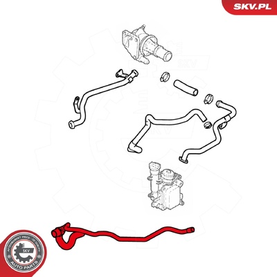 OPEL COMBO CORSA TIGRA VAUXHALL COMBO CORSA TIGRA RADIATOR HOSE | OEM 6336107
