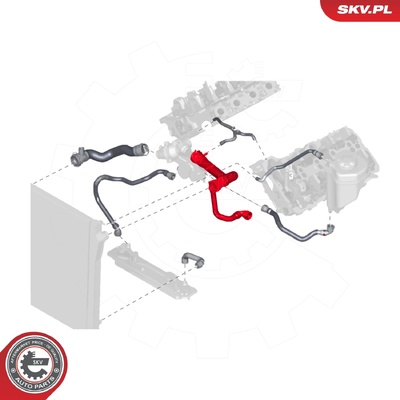 BMW X5 RADIATOR HOSE | OEM 17127536230