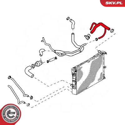 LAND ROVER DEFENDER DISCOVERY II RADIATOR HOSE | OEM PEH101080