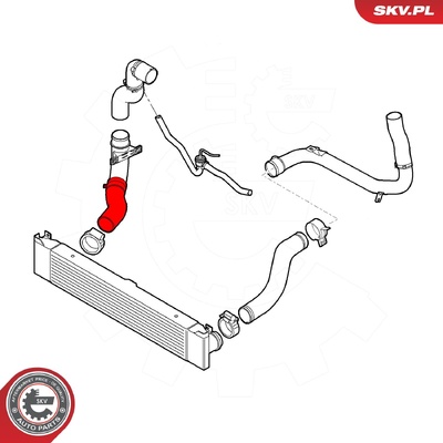 FIAT DUCATO 3.0 D TURBOCHARGER HOSE | OEM 1362016080