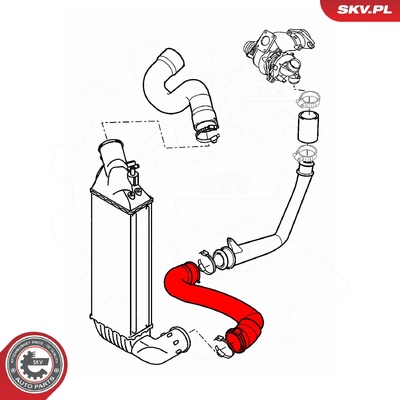 FIAT ULYSSE 2.0 JTD TURBOCHARGER HOSE | OEM 1487754080