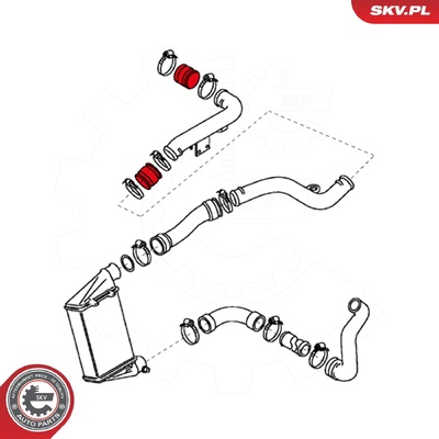 AUDI A4 A6 SKODA SUPERB I VW PASSAT TURBOCHARGER HOSE | OEM 8D0145834A