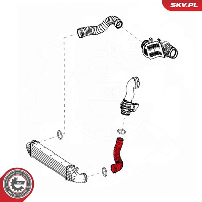 MERCEDES BENZ E CLASS TURBOCHARGER HOSE | OEM 2115283982