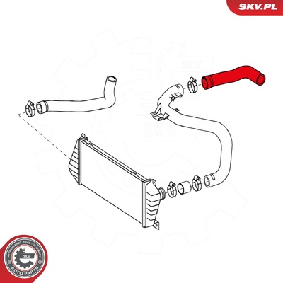 MERCEDES BENZ SPRINTER TURBOCHARGER HOSE | OEM 9015282282