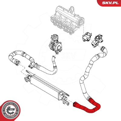 OPEL CORSA D 1.3 CDTI TURBOCHARGER HOSE | OEM 13269378
