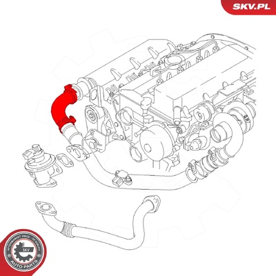 FORD MONDEO III 2.0 16V TURBOCHARGER HOSE | OEM 1127828