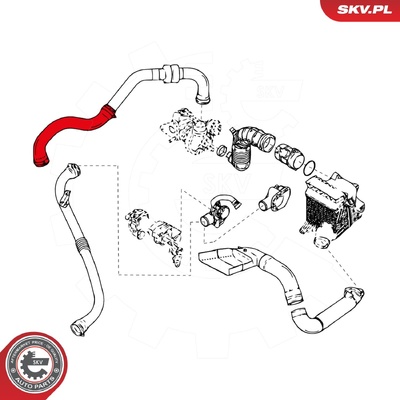 RENAULT MEGANE II 1.5 DCI TURBOCHARGER HOSE | OEM 8200306925