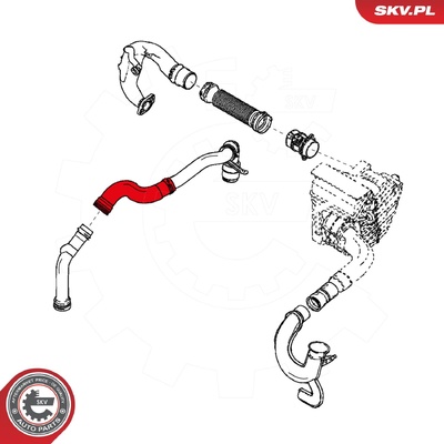 RENAULT FLUENCE MEGANE III 1.5 DCI TURBOCHARGER HOSE | OEM 144602487R