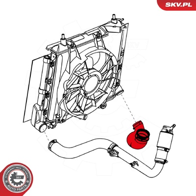 CHRYSLER PT CRUISER 2.2 CRD TURBOCHARGER HOSE | OEM 04891464AC