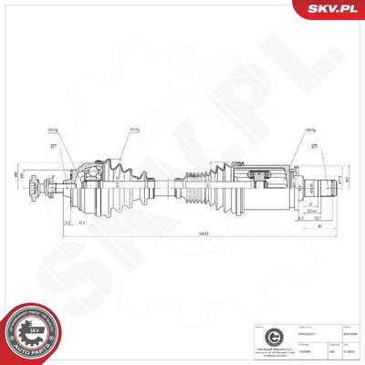 BMW 5 SERIES 6 DRIVE SHAFT | OEM 7593043