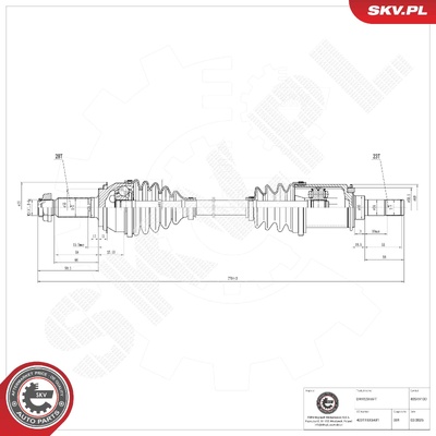 HONDA CR-V III DRIVE SHAFT | OEM 42311SXSA01