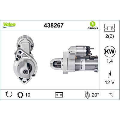 Valeo M STARTER MOTOR C300/C350 W/O - 438267