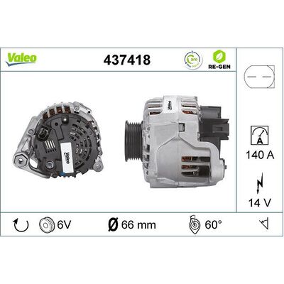 Valeo Alternator for VW ALLROAD 2.5TDI ( - 439460