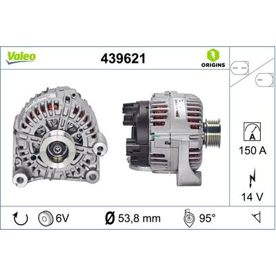 Valeo Alternator for BMW E60 M57 150A - 439621
