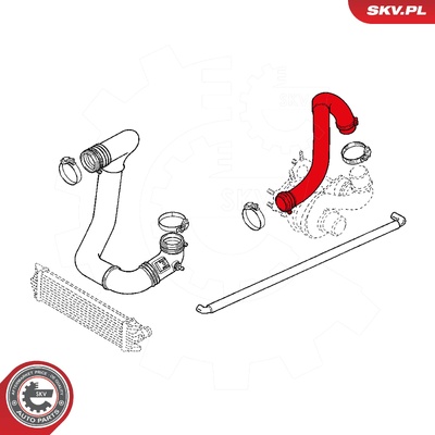 OPEL MOVANO 2.2 DTI 2.5 DTI RENAULT MASTER II 2.2 DCI 2.5 DCI TURBOCHARGER HOSE | OEM 8200140254