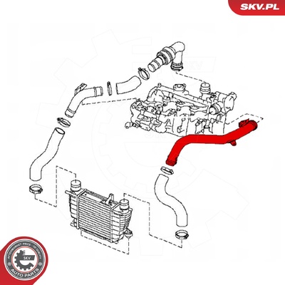 NISSAN JUKE NV 200 1.5 DCI TURBOCHARGER HOSE | OEM 144601FE0C