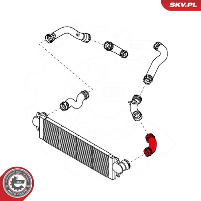 VW MULTIVAN V TRANSPORTER V TURBOCHARGER HOSE | OEM 7H0145941B