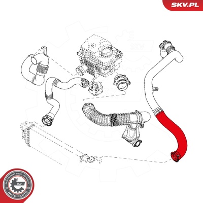 RENAULT MOVANO MASTER 2.3 DCI TURBOCHARGER HOSE | OEM 8200730576B