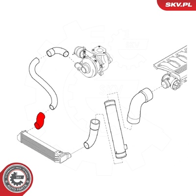 BMW 3 SERIES E46, 5 SERIES E53, X TURBOCHARGER HOSE | OEM 11612248643