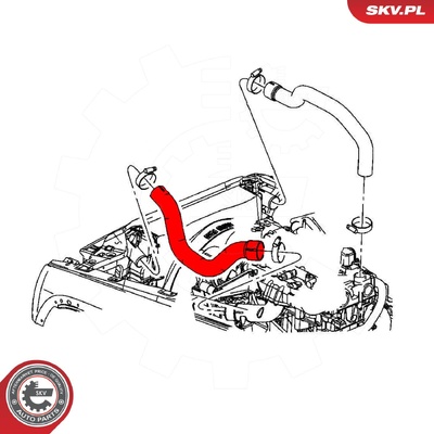 JEEP CHEROKEE 2.5 2.8 CRD TURBOCHARGER HOSE | OEM 55037730AC