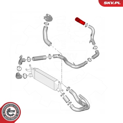 CITROEN C-CROSSER PEUGEOT 4007 2.2 HDI TURBOCHARGER HOSE | OEM 0382KH
