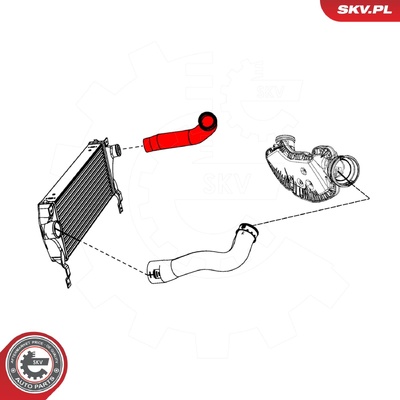 JEEP GRAND CHEROKEE III TURBOCHARGER HOSE | OEM 55037961AB