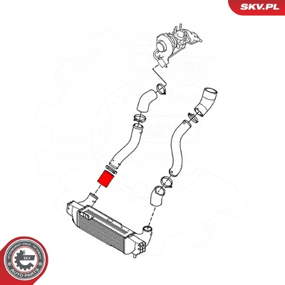 KIA SORENTO I 2.5 CRDI TURBOCHARGER HOSE | OEM 281684A160
