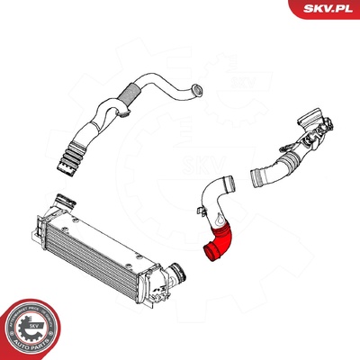 BMW 1 SERIES E82, 3 SERIES E90, E91, E92, E93 TURBOCHARGER HOSE | OEM 13717590304