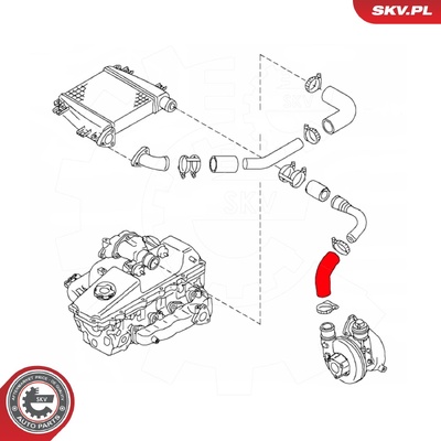 NISSAN PATROL 3.0 TDCI TURBOCHARGER HOSE | OEM 14463VC101