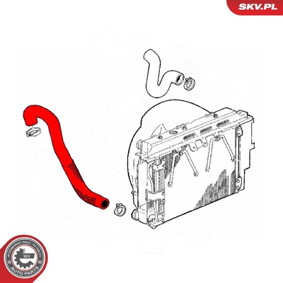 JEEP CHEROKEE 2.5 TD TURBOCHARGER HOSE | OEM 52027750