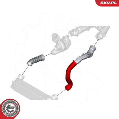BMW 3 SERIES E90, E91, E92, 325 D 330 D TURBOCHARGER HOSE | OEM 11617800143