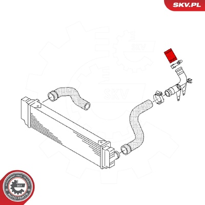VW CRAFTER 30-35 30-50 2.0 TDI TURBOCHARGER HOSE | OEM 2E0145834B