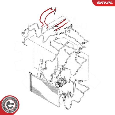 AUDI Q7 4LB HIGH PRESSURE LINE, AIR CONDITIONING | OEM 7L8820727B