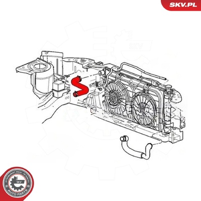CHRYSLER VOYAGER IV RADIATOR HOSE | OEM 04881101AB